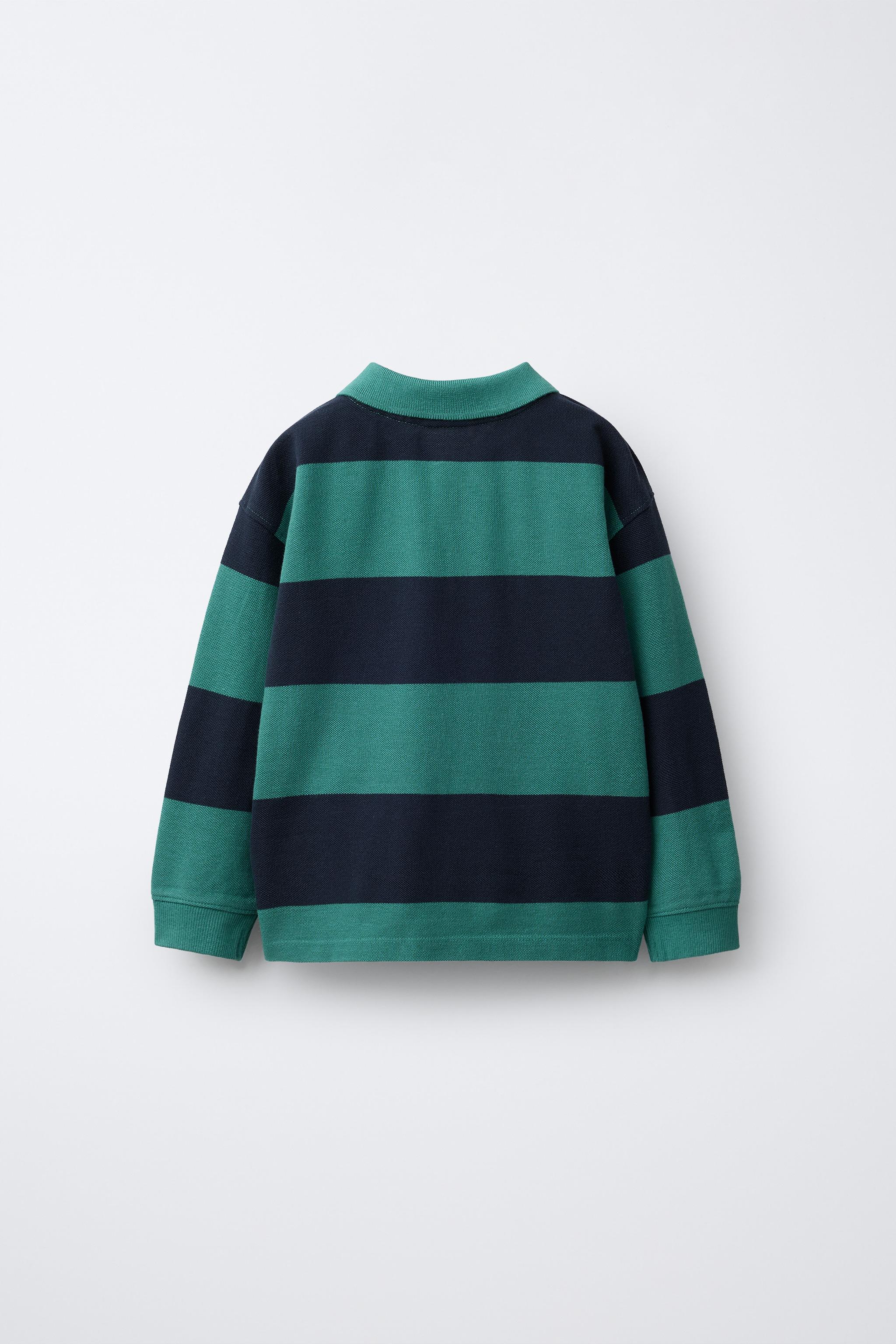 GARMENT DYE STRIPED POLO SHIRT